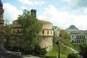 Blick aus der Alten Seilerei auf den Kaisertrutz und das Görlitzer Theater